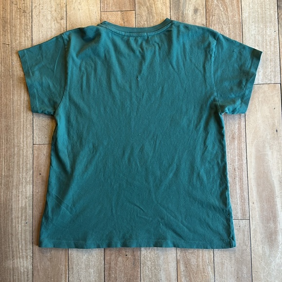 Daydreamer WILLIE NELSON ABBOTT TEXAS TOUR TEE IN STORMY GREEN size small - Picture 5 of 6